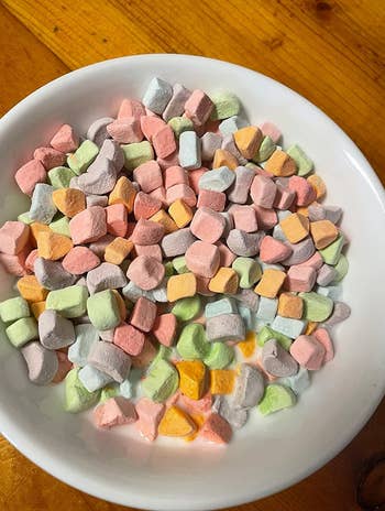 reviewer image of a bowl of colorful marshmallows