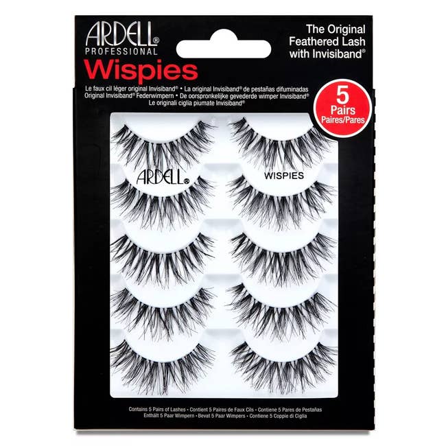 5 pairs of eyelashes by Ardell 