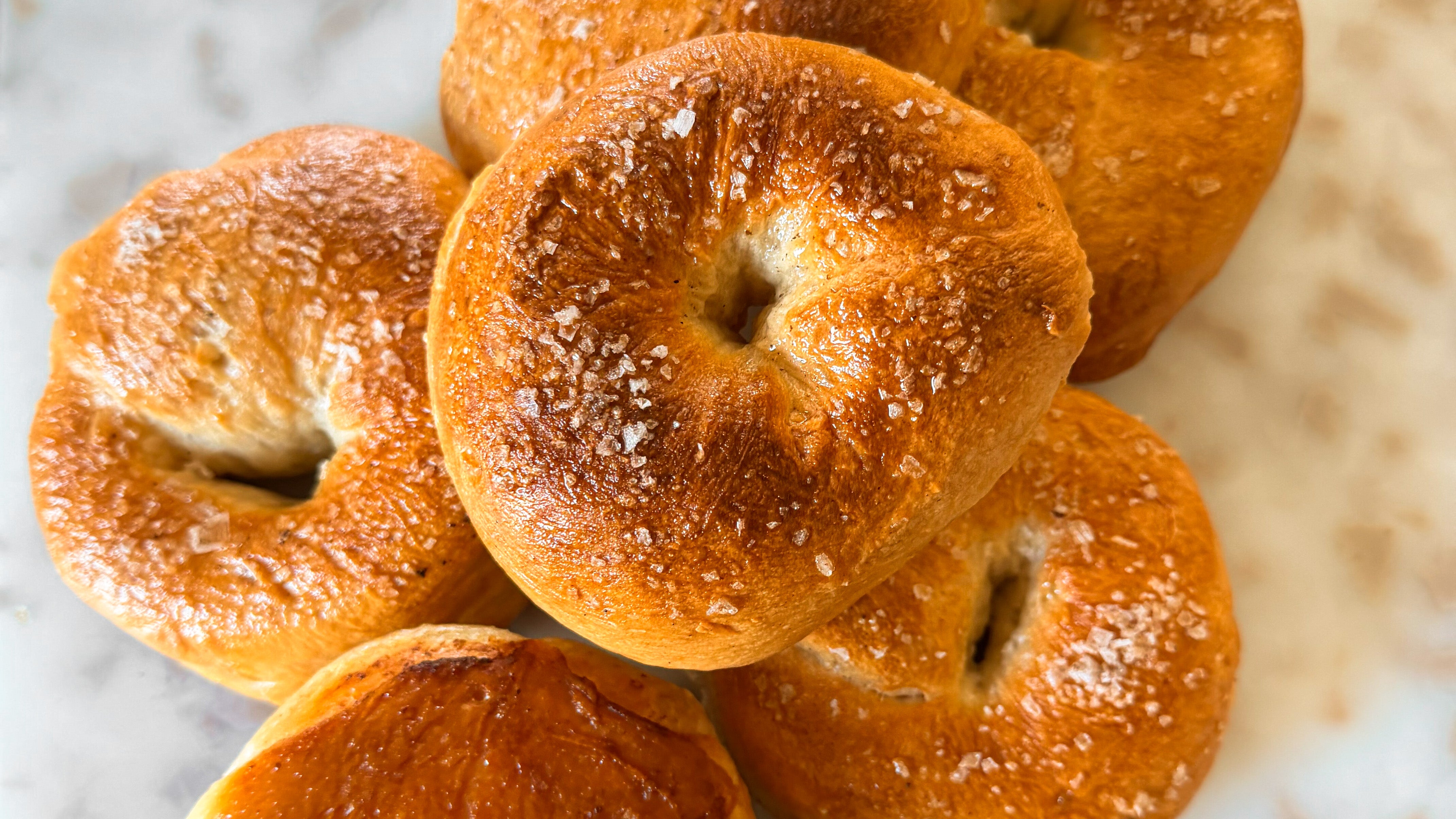 Japanese Salt Bread-Style Bagels