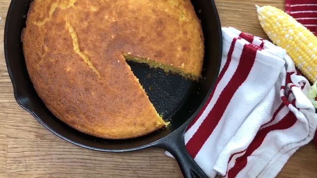 Skillet Cornbread With Sorghum Butter by Carla Hall