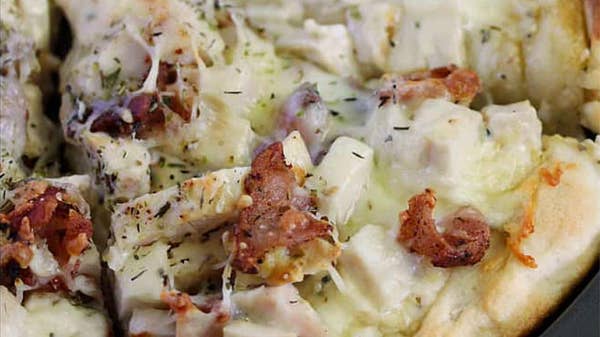 Chicken Caesar Pizza With Garlic Crust Recipe by Tasty