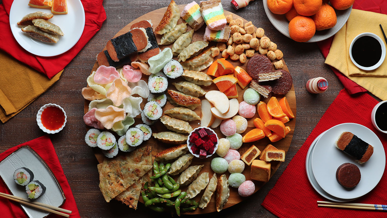 Sushi Grazing Board  Party food platters, Party food buffet, Food platters