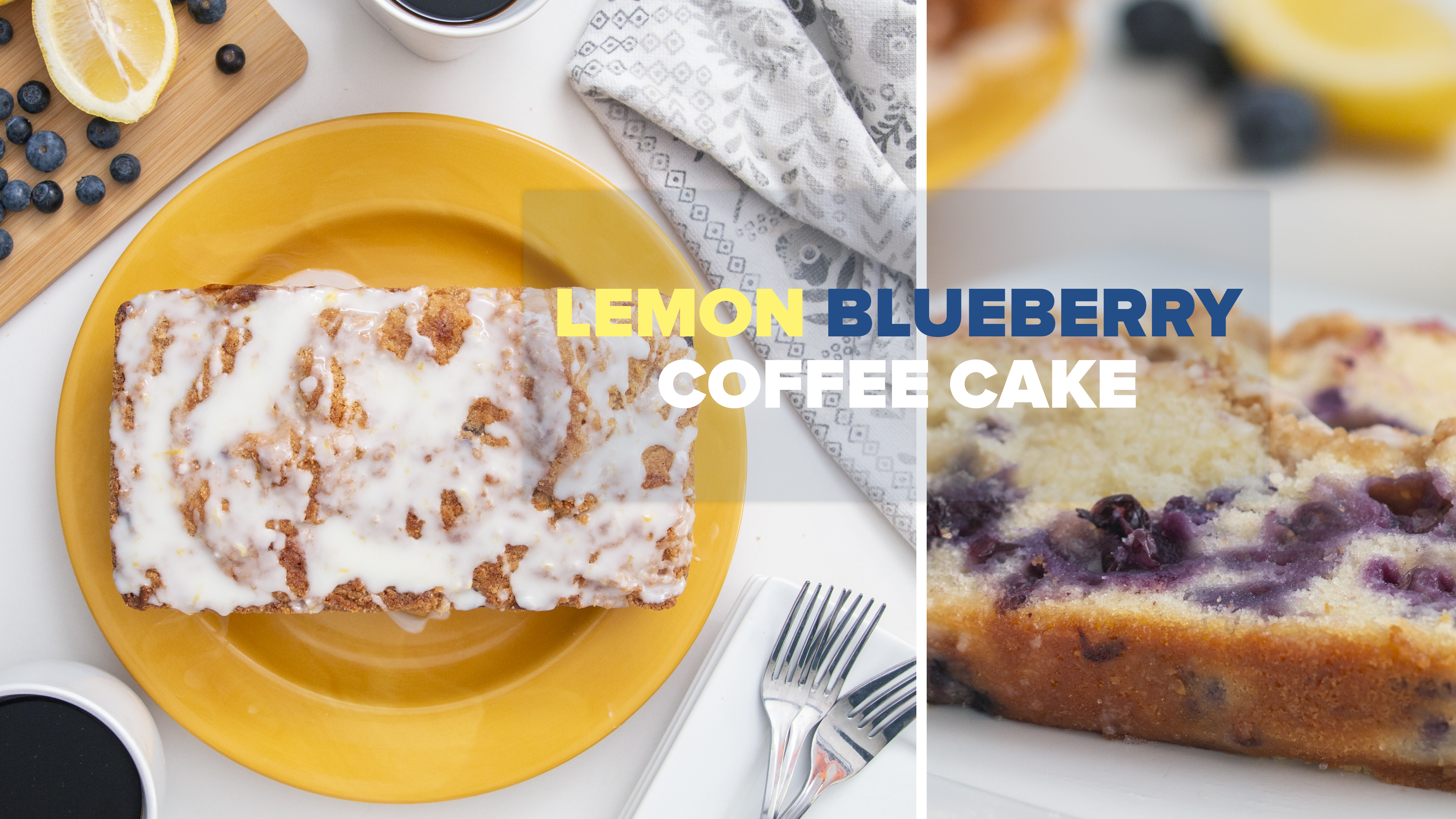 Lemon Blueberry Coffee Cake | Recipe from Your Homebased Mom
