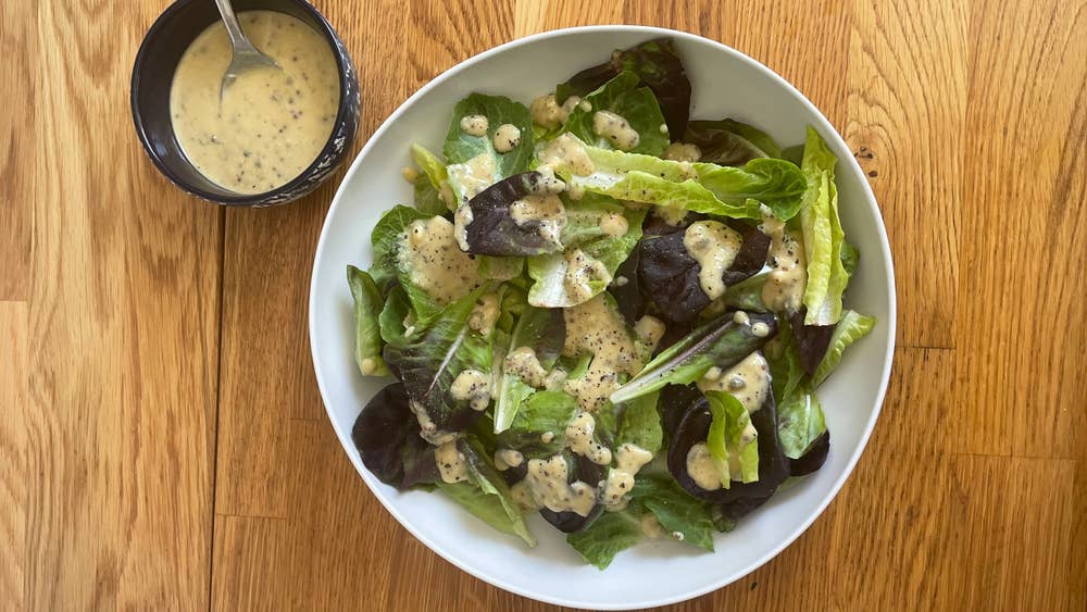 vegan hummus caesar salad