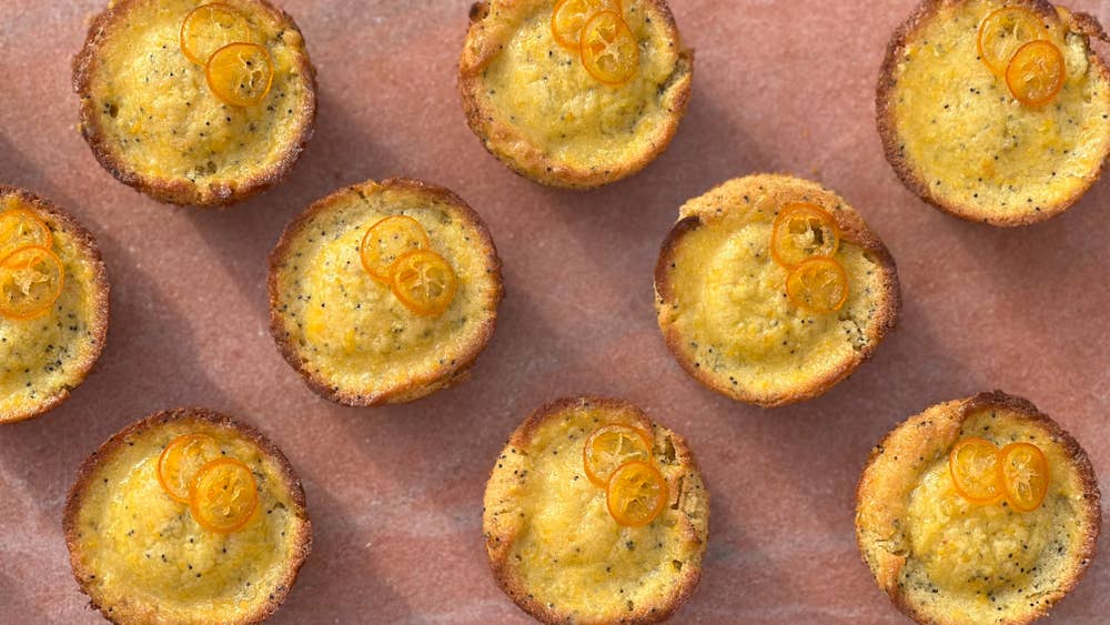 Citrus Poppy Muffins With Candied Kumquats Recipe by Tasty