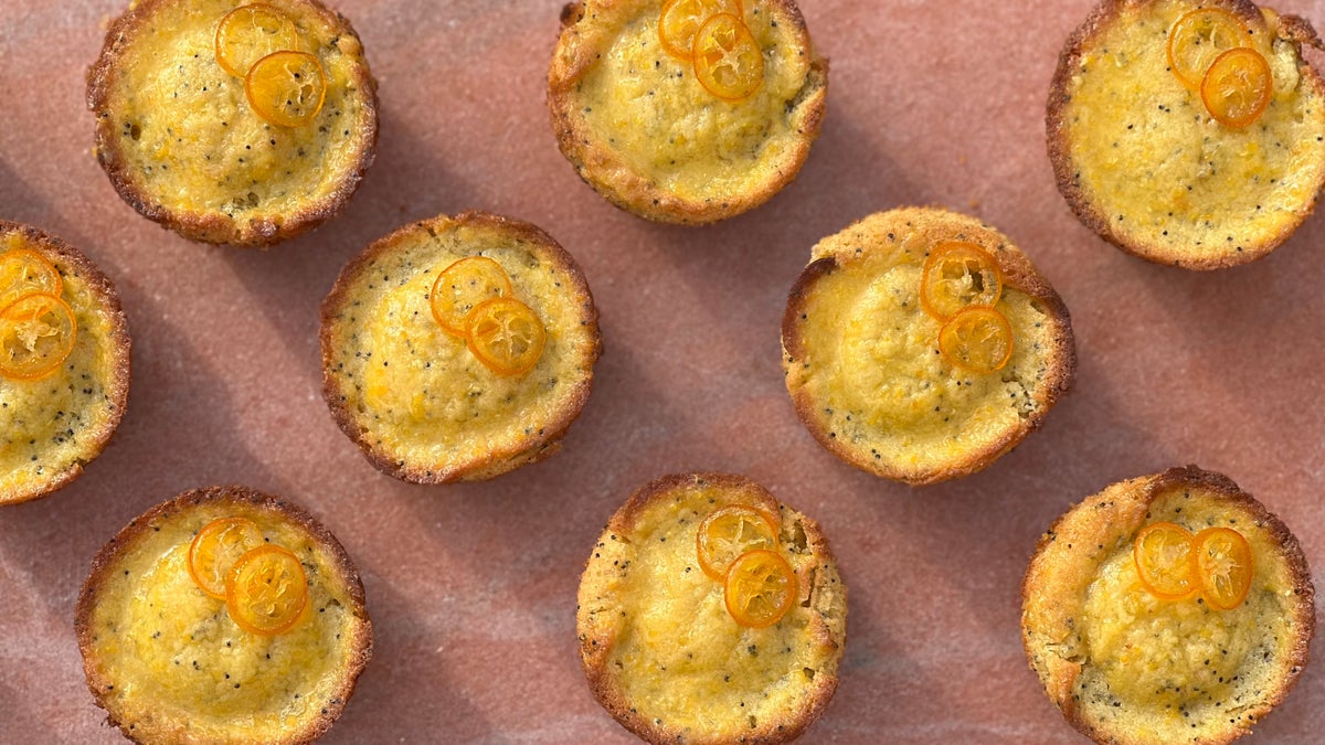 Citrus Poppy Muffins With Candied Kumquats Recipe by Tasty image