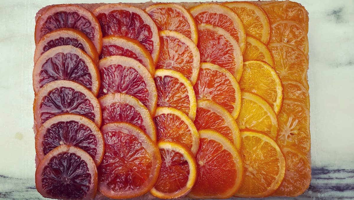 Upside-Down Ombré Citrus Cake