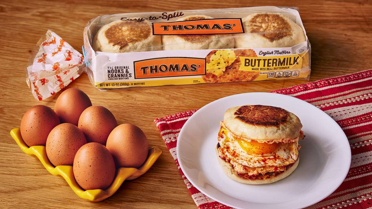 Egg & Pimento Cheese English Muffins