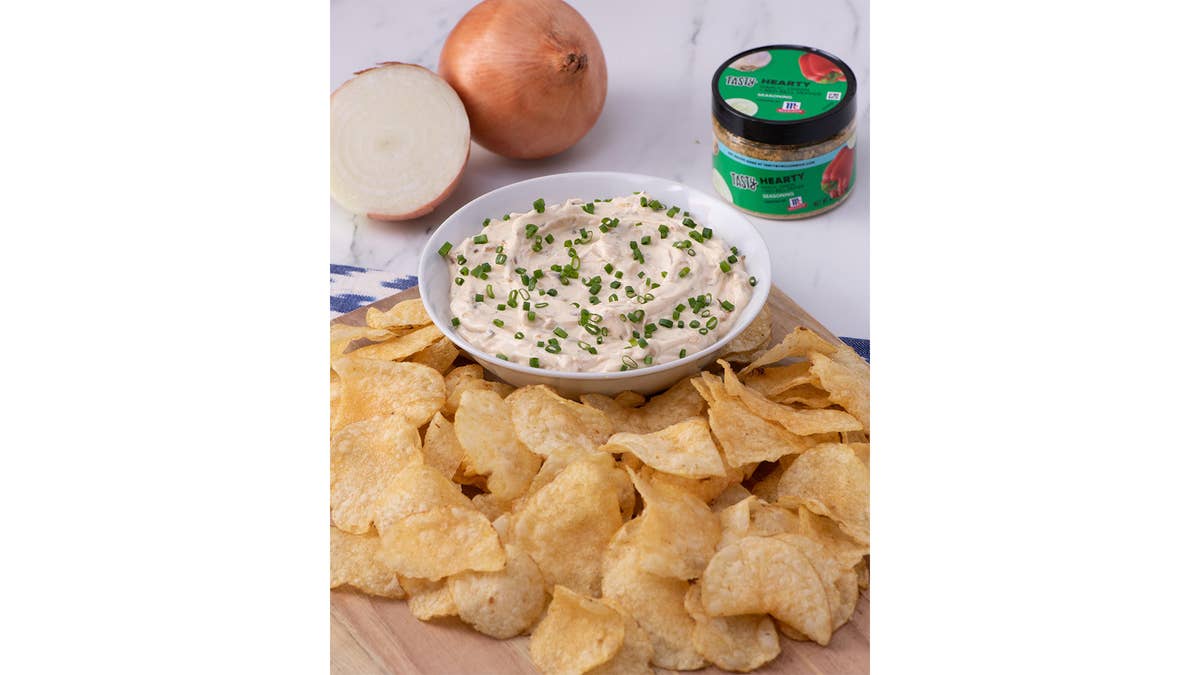 Hearty Onion Dip And Chips