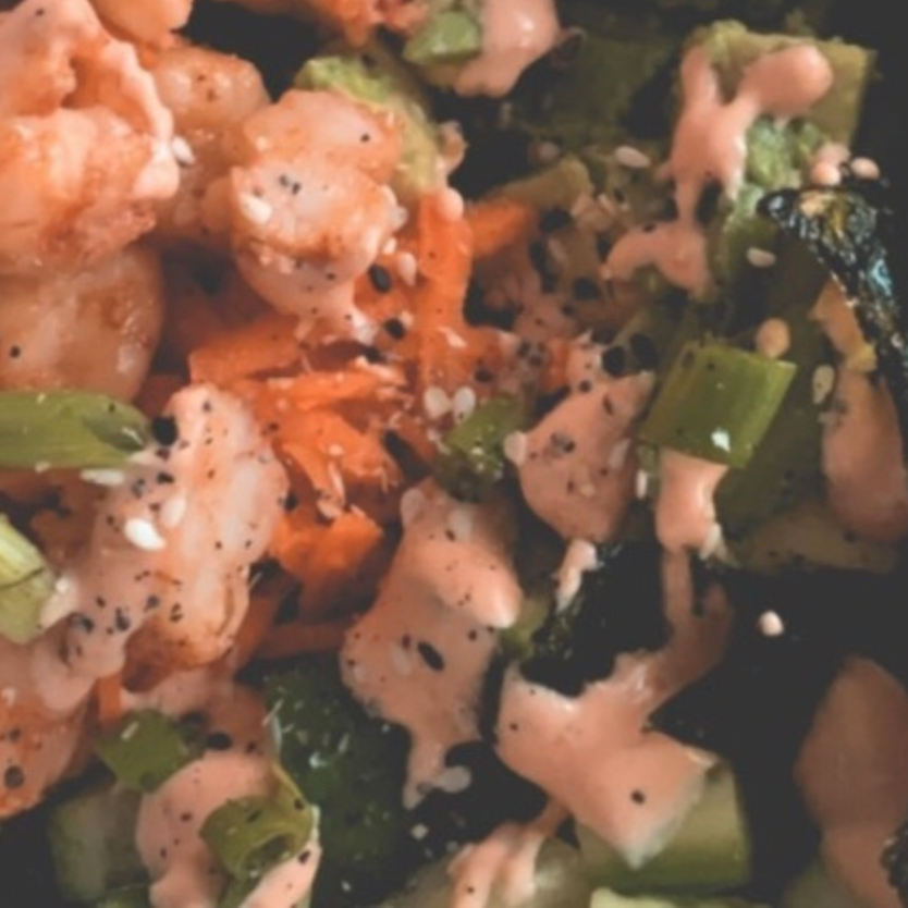 Healthy Shrimp Sushi Bowl