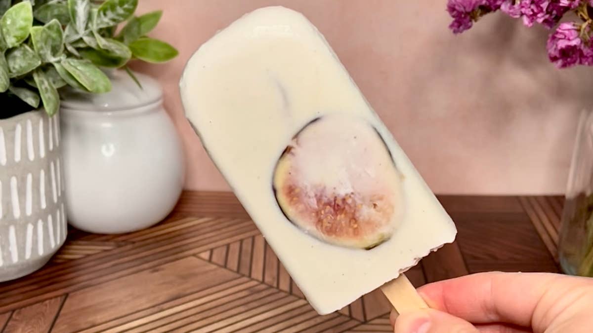 Coconut Fig Cream Ice Pops