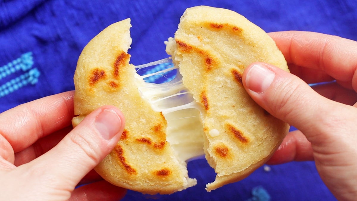 Encanto-Inspired Arepas Con Queso With Avocado Mash Recipe by Tasty-image