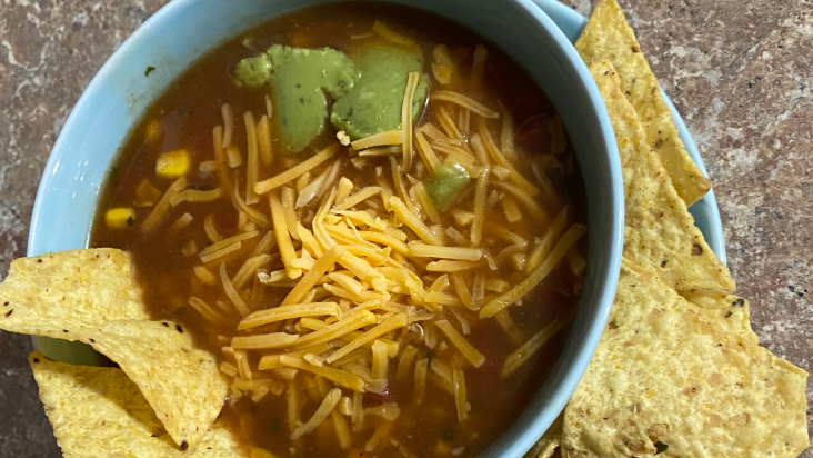 Easy Weeknight Chicken Tortilla Soup Recipe by Tasty image