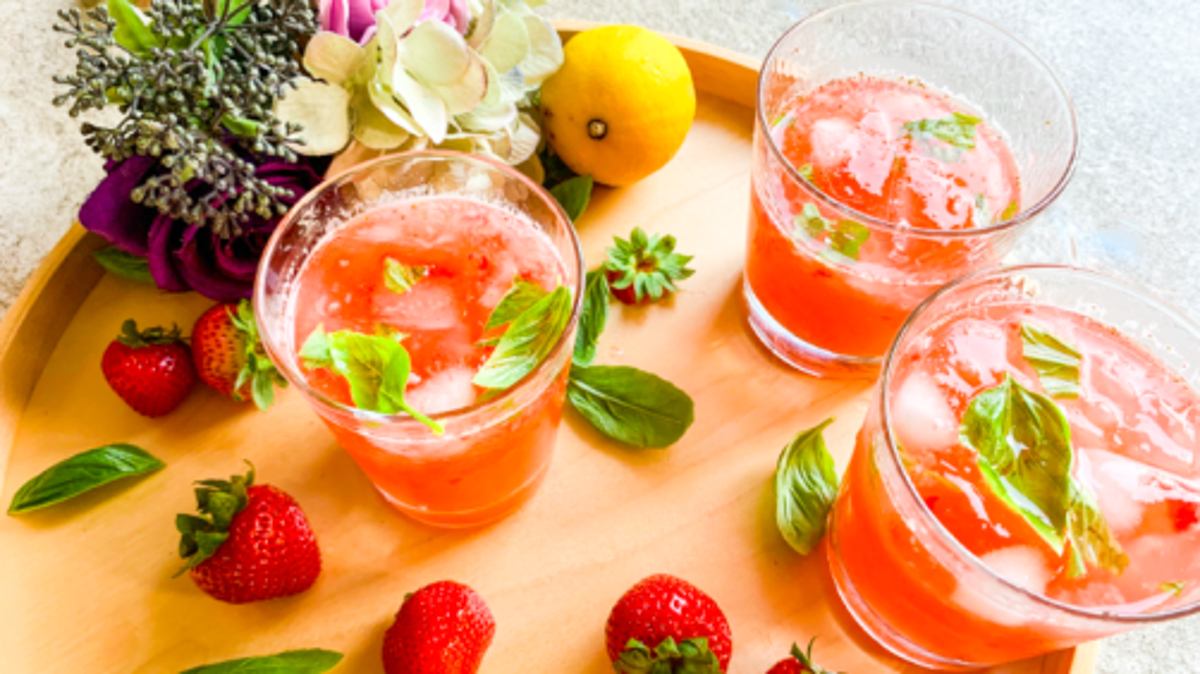 Strawberry Basil Lemonade Recipe by Tasty