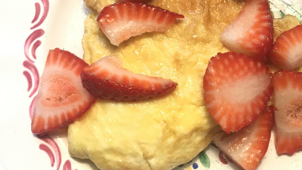 Scrambled Eggs and Strawberries Recipe by Tasty