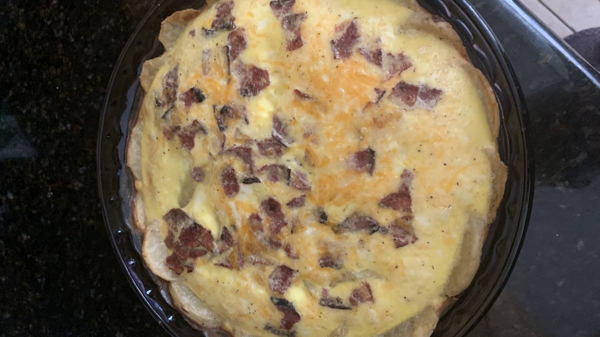 Potato-Crusted Quiche With Bacon Recipe by Tasty