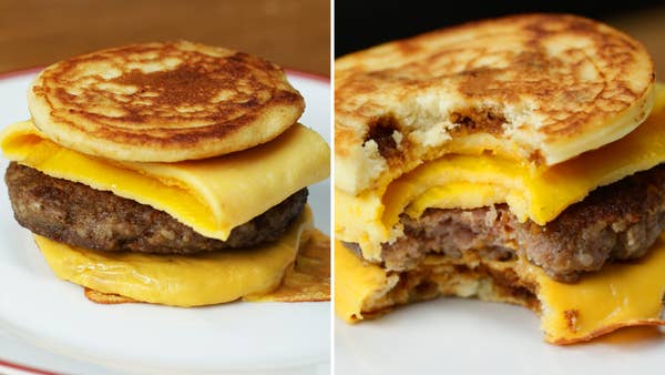 Pancake Breakfast Sandwich Recipe by Tasty