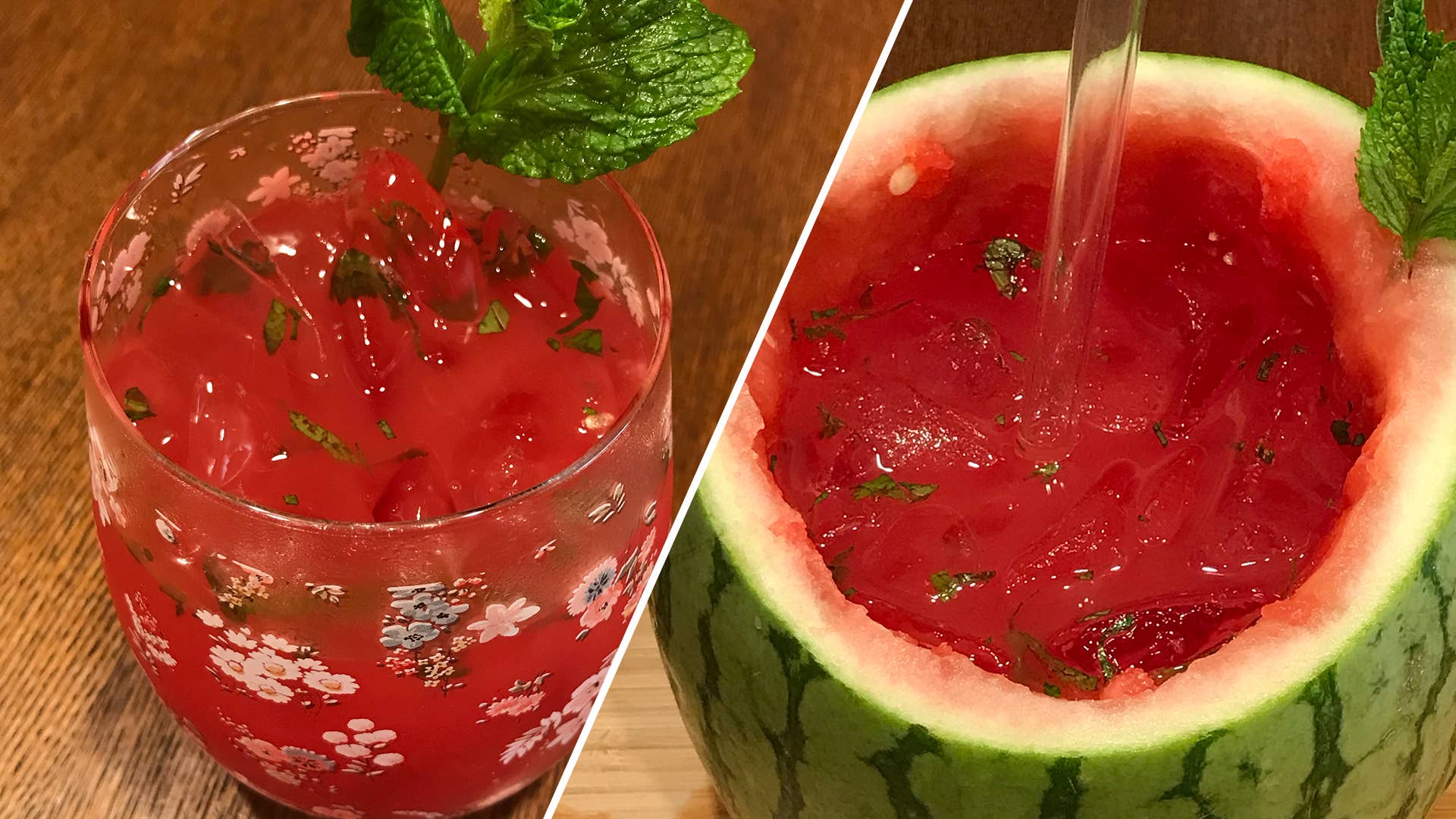 Watermelon Mint Soju Cocktail Recipe by Tasty