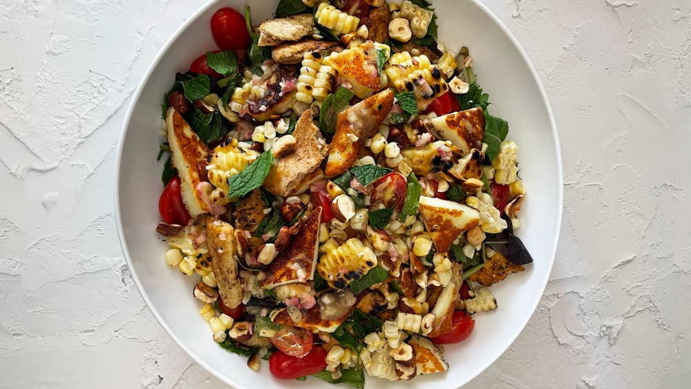 Corn And Halloumi Summer Salad Recipe by Tasty