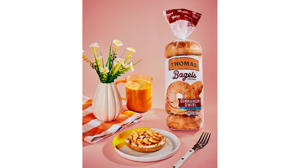 Breakfast Bagel “Bananas Foster”