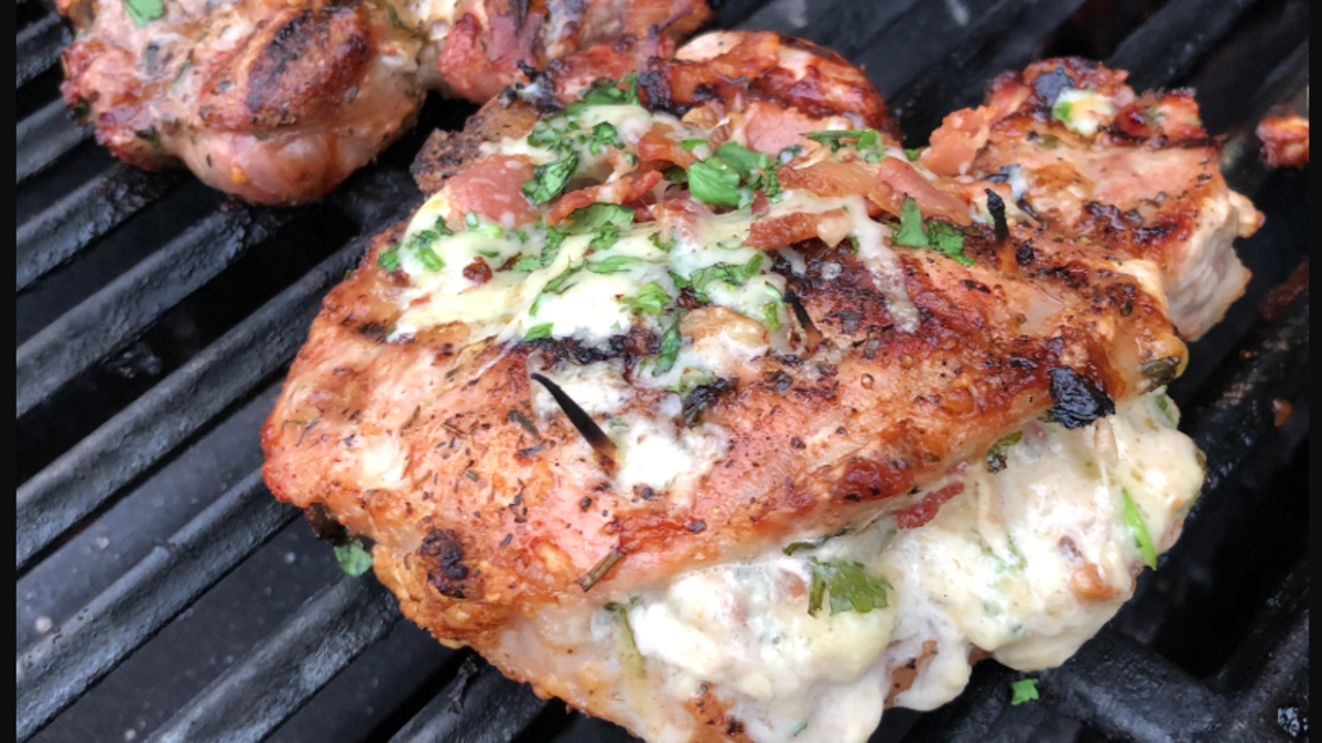 Grilled Stuffed Pork Chops Recipe by Tasty-image