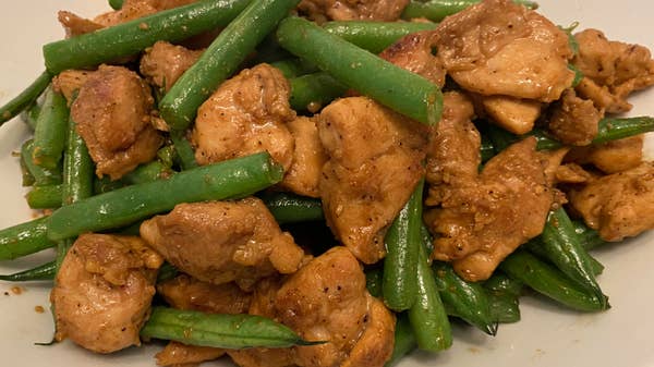 Stir Fry Chicken Adobo With Green Beans