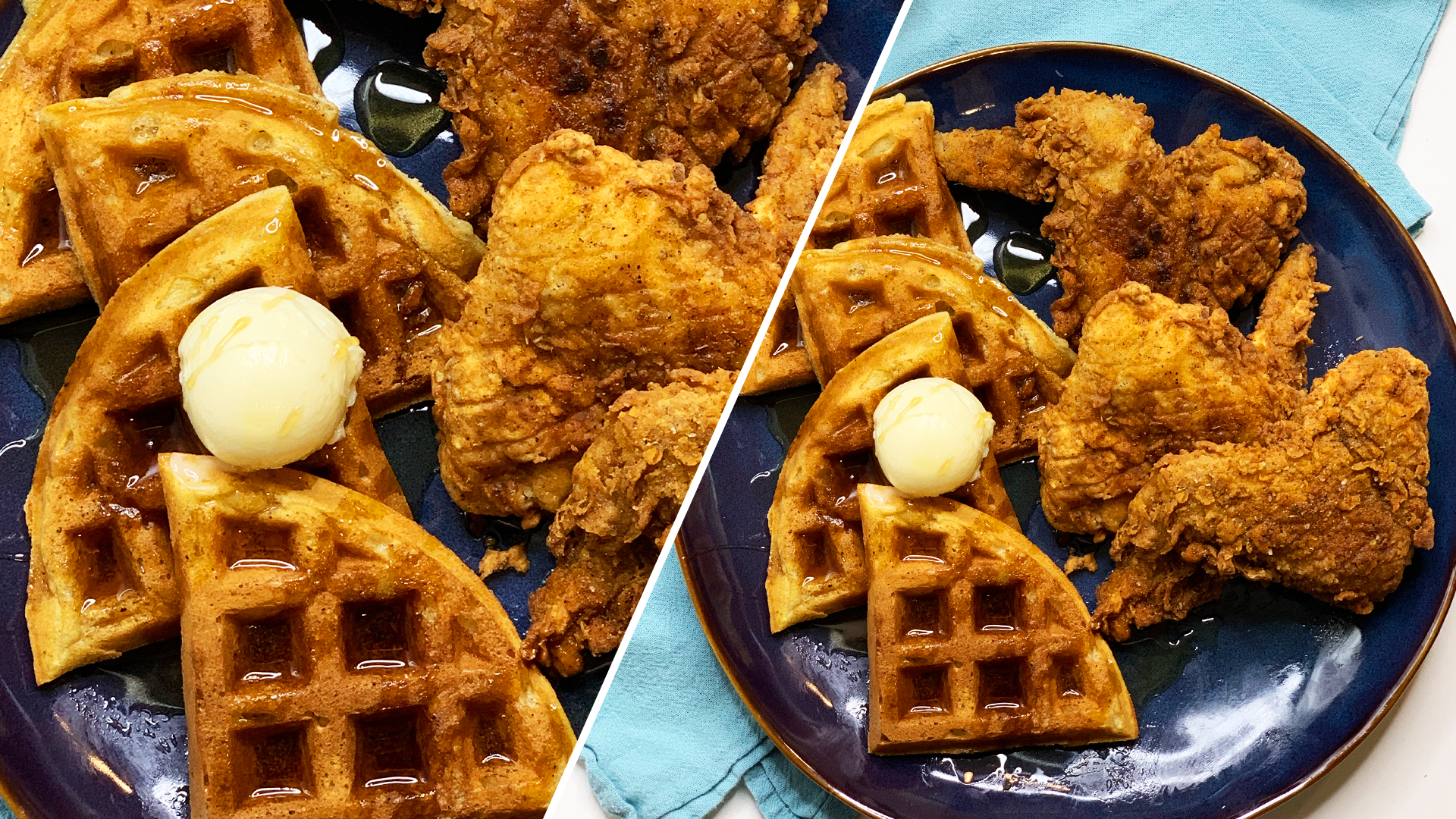 Chicken & Waffle Bites Recipe by Tasty