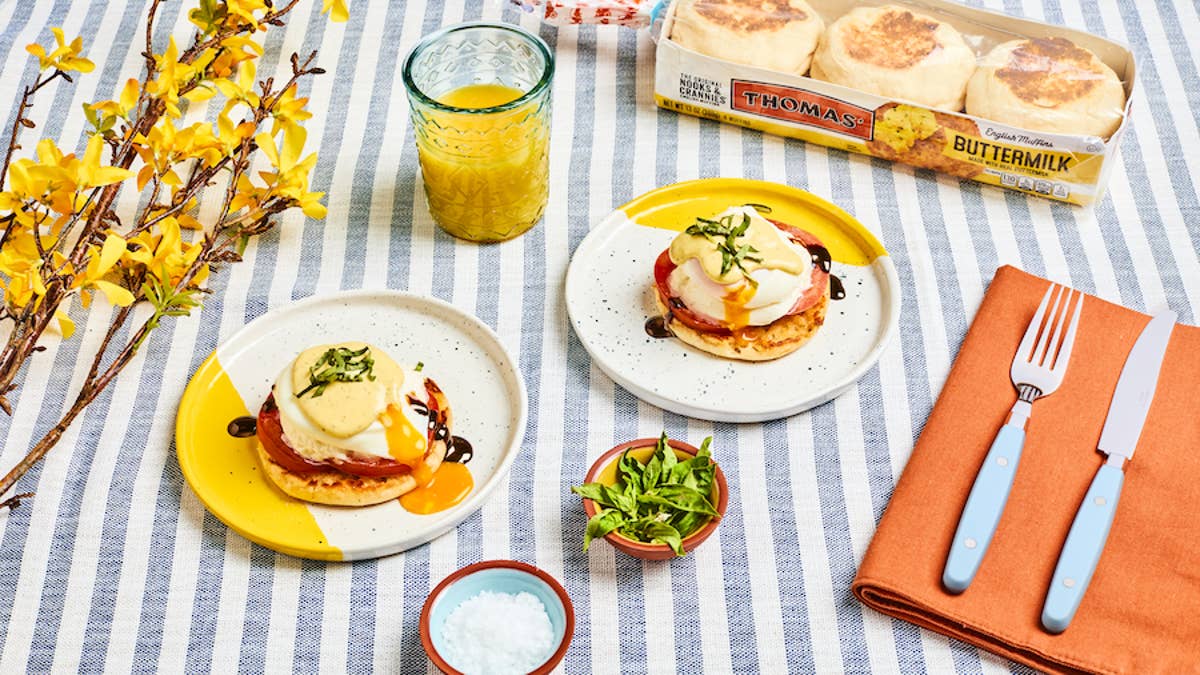 Caprese Eggs Benedict