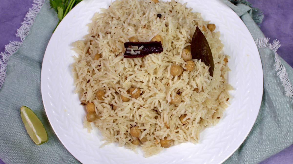 Not Your Basic Chana Pulao (Chick Pea Rice Pilaf)