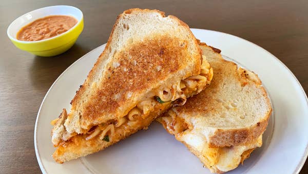 Penne Alla Vodka Grilled Cheese