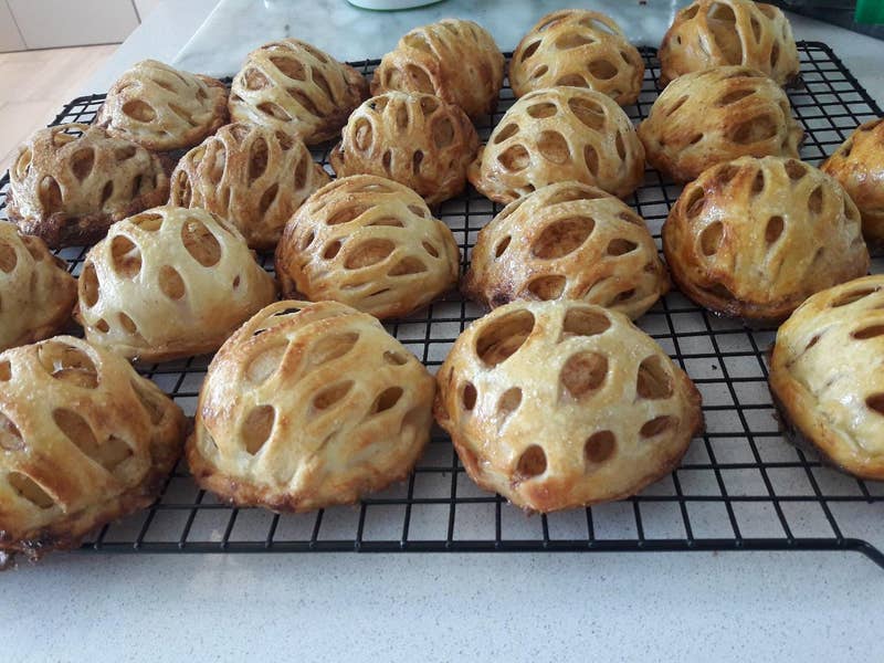 Caged Apple Puff Pastry Recipe By Tasty