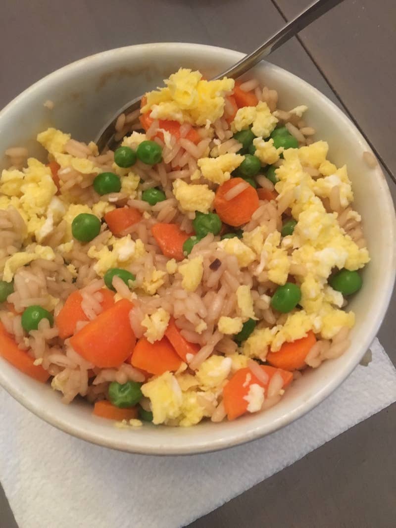 Microwave Fried Rice Recipe By Tasty