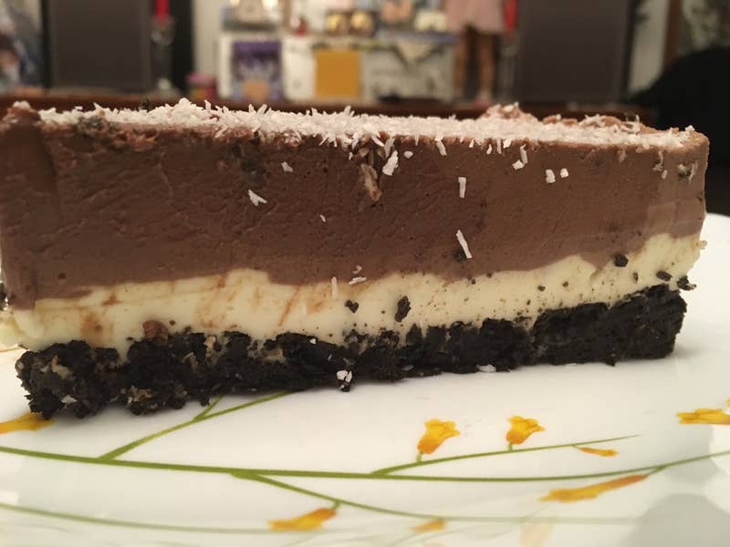 Chocolate Peanut Butter Mousse Box Cake Recipe By Tasty