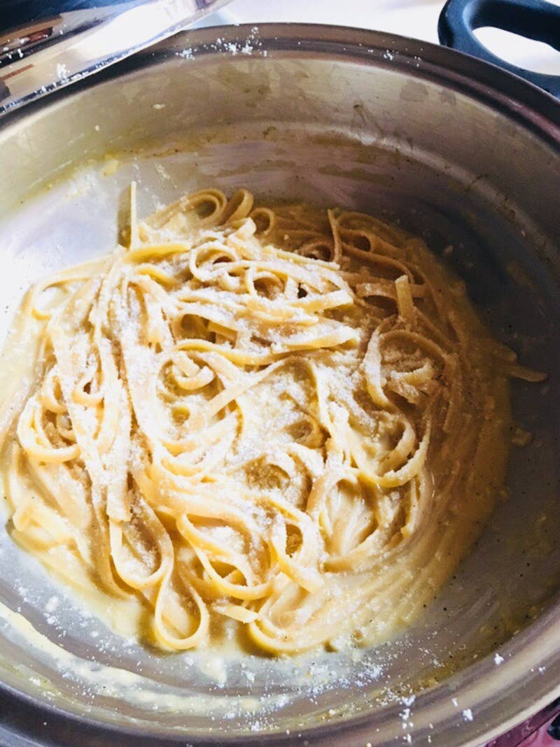 One Pot Garlic Parmesan Pasta Recipe By Tasty