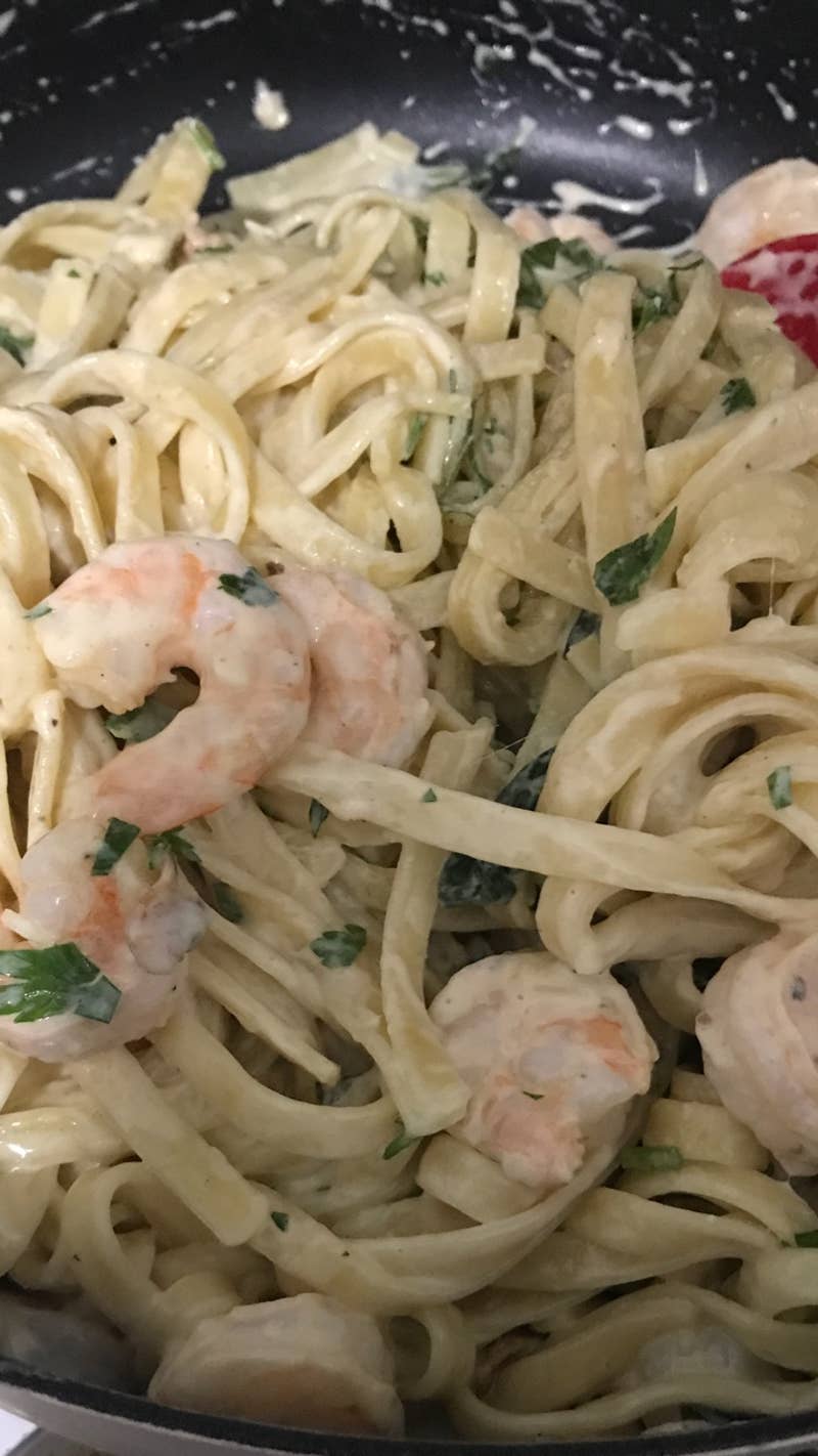 Bien Tasty Fettuccine Alfredo With Spinach And Shrimp Recipe | Besto Blog