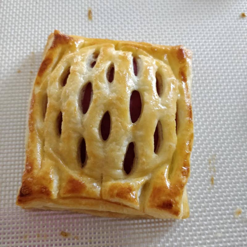 Caged Apple Puff Pastry Recipe By Tasty