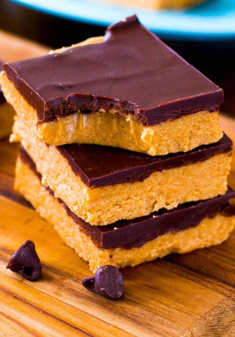 No-bake Chocolate Peanut Butter Bars Recipe by Tasty