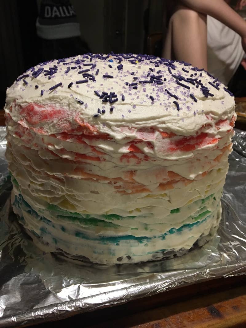 Rainbow Crepe Cake Recipe By Tasty
