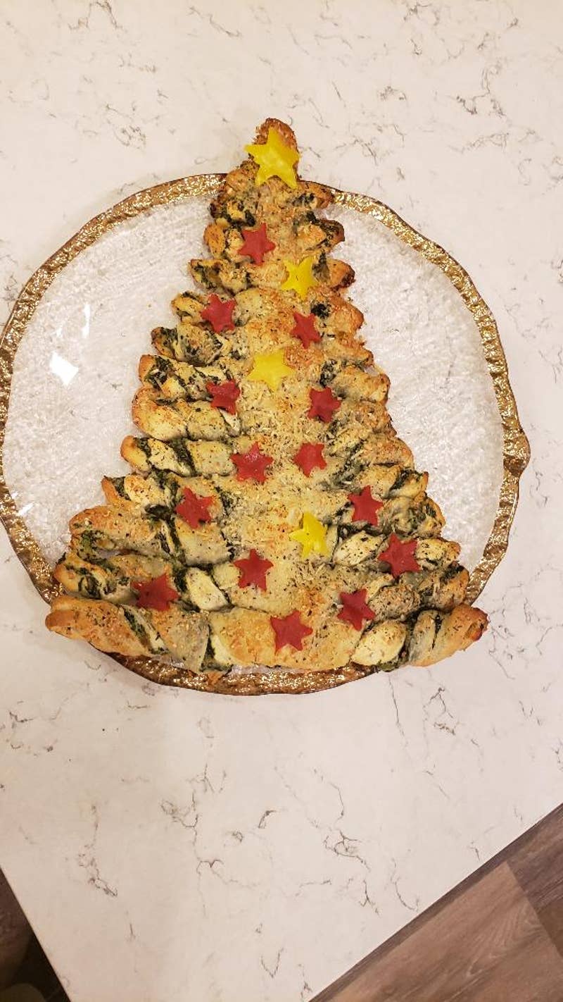 Christmas Tree Pull Apart Bread Recipe By Tasty