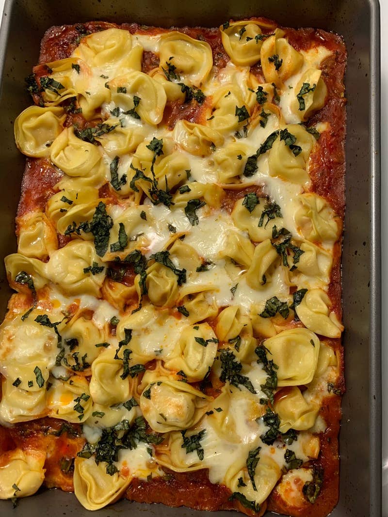 Beef And Cheese Tortellini Bake Recipe By Tasty