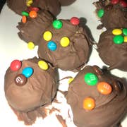 No-bake Chocolate Peanut Butter M&M Balls Recipe by Tasty