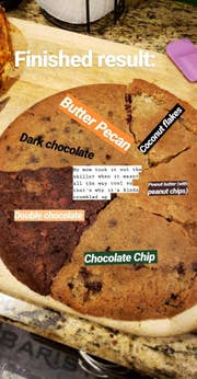 Giant Multi-Flavor Cookie Recipe by Tasty