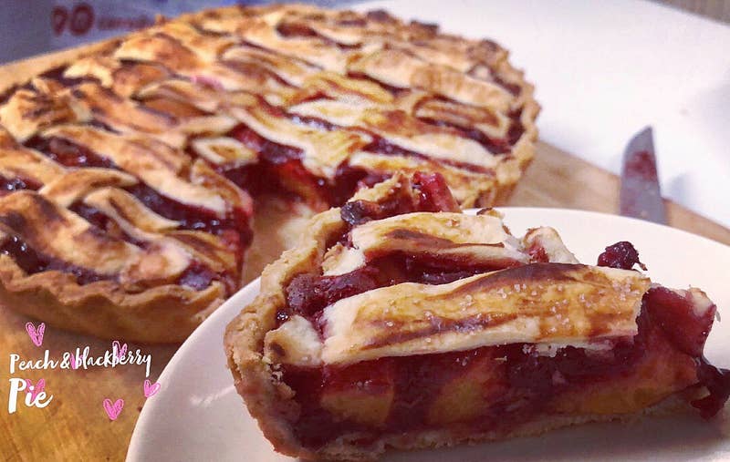 Peach And Blackberry Pie Recipe By Tasty