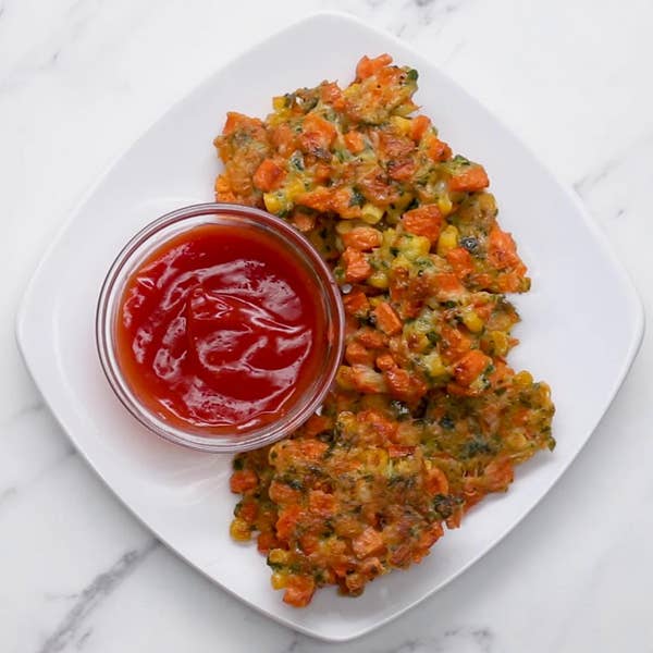 Carrot Corn Fritters