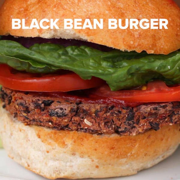 Black Bean & Roasted Red Pepper Veggie Burgers