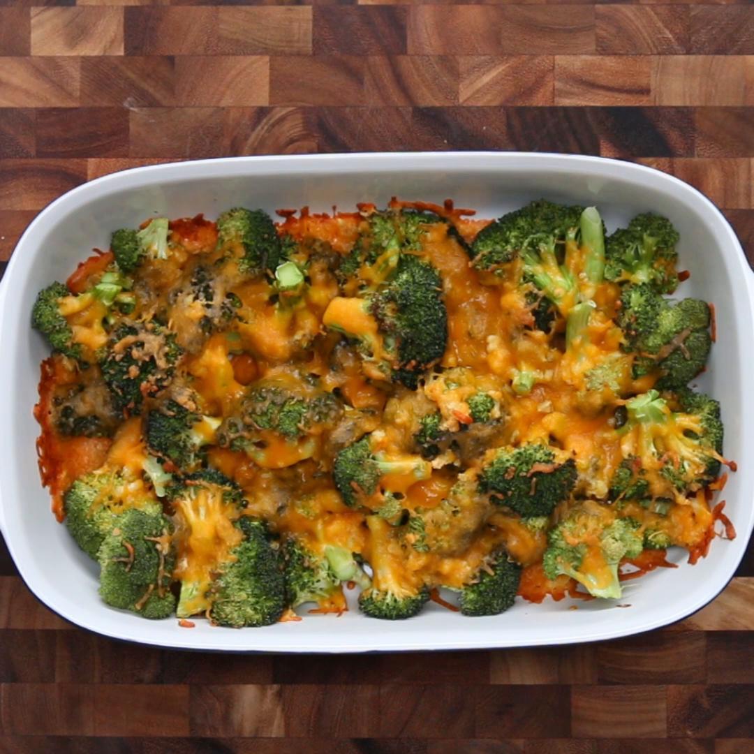 Cheesy Garlic Broccoli Recipe By Tasty