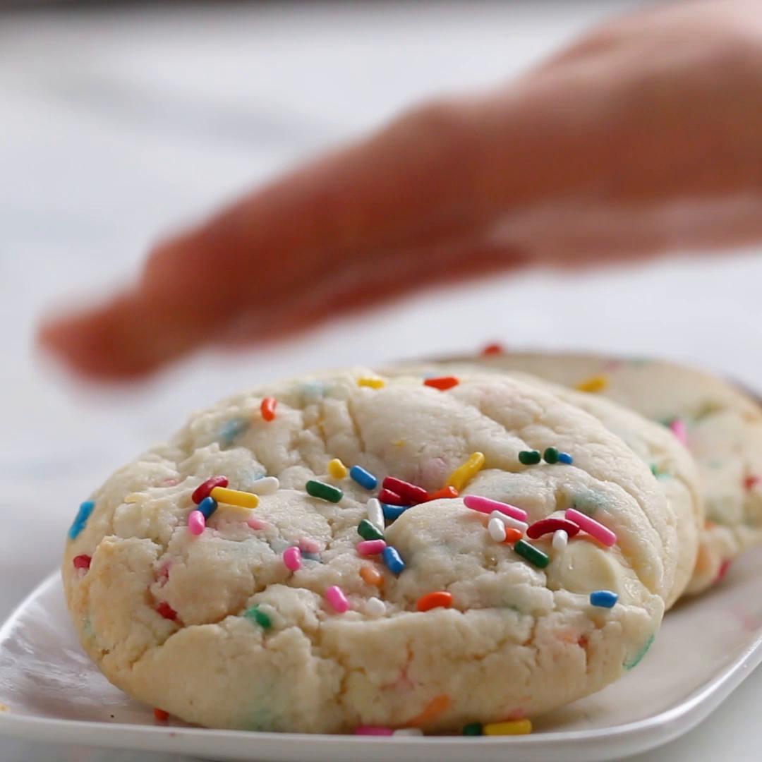 Birthday Cake Mix Cookies Recipe by Tasty_image
