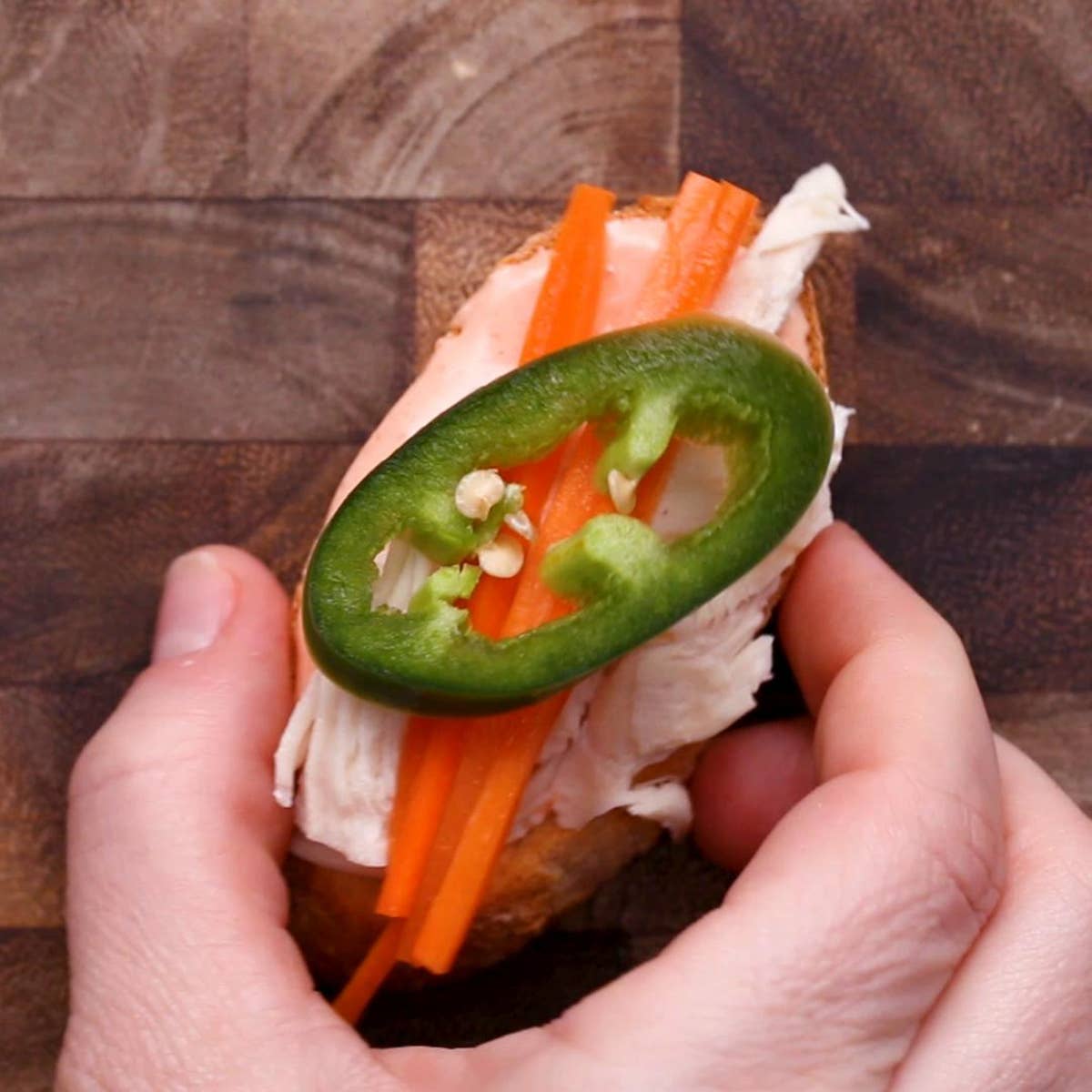Chicken Bánh Mì Crostini