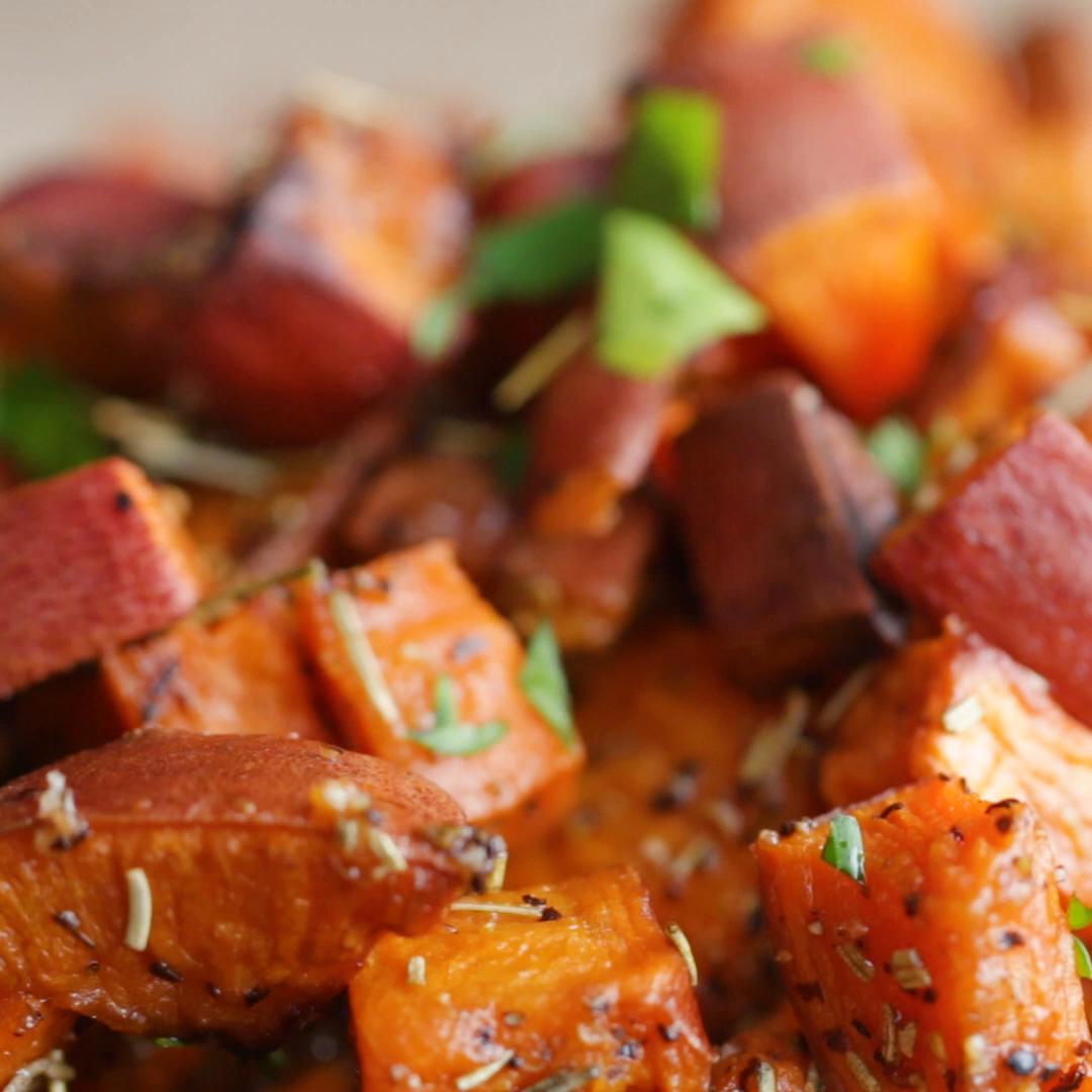 Rosemary Roasted Sweet Potatoes Recipe by Tasty