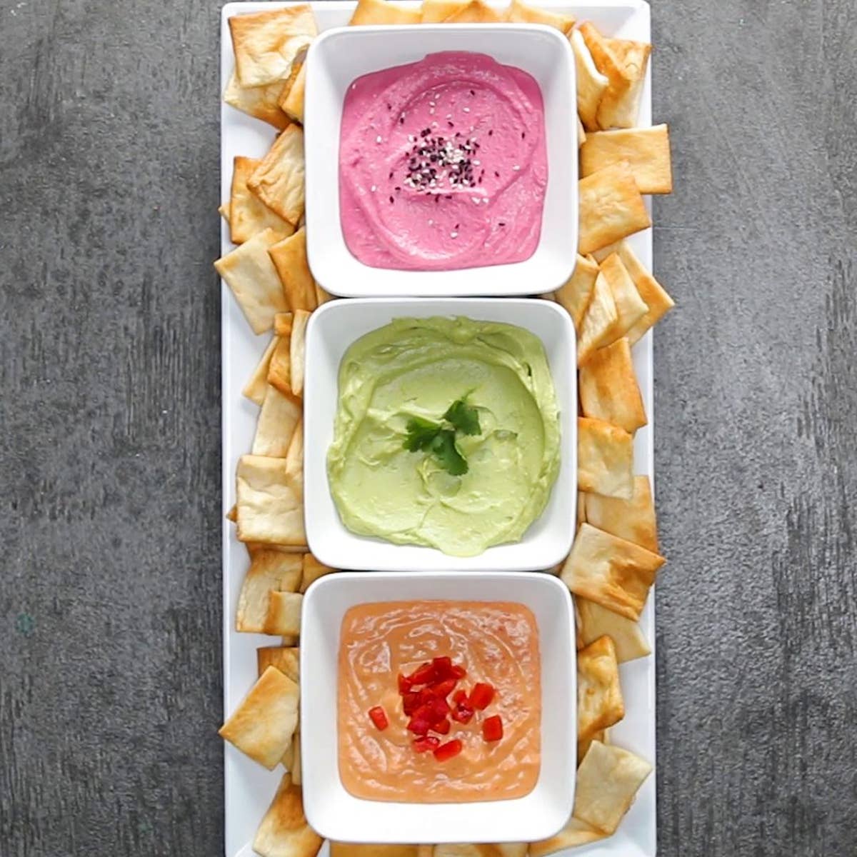 Veggie Hummus Trio